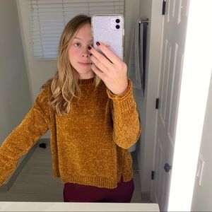 GOLD CHENILLE SWEATER